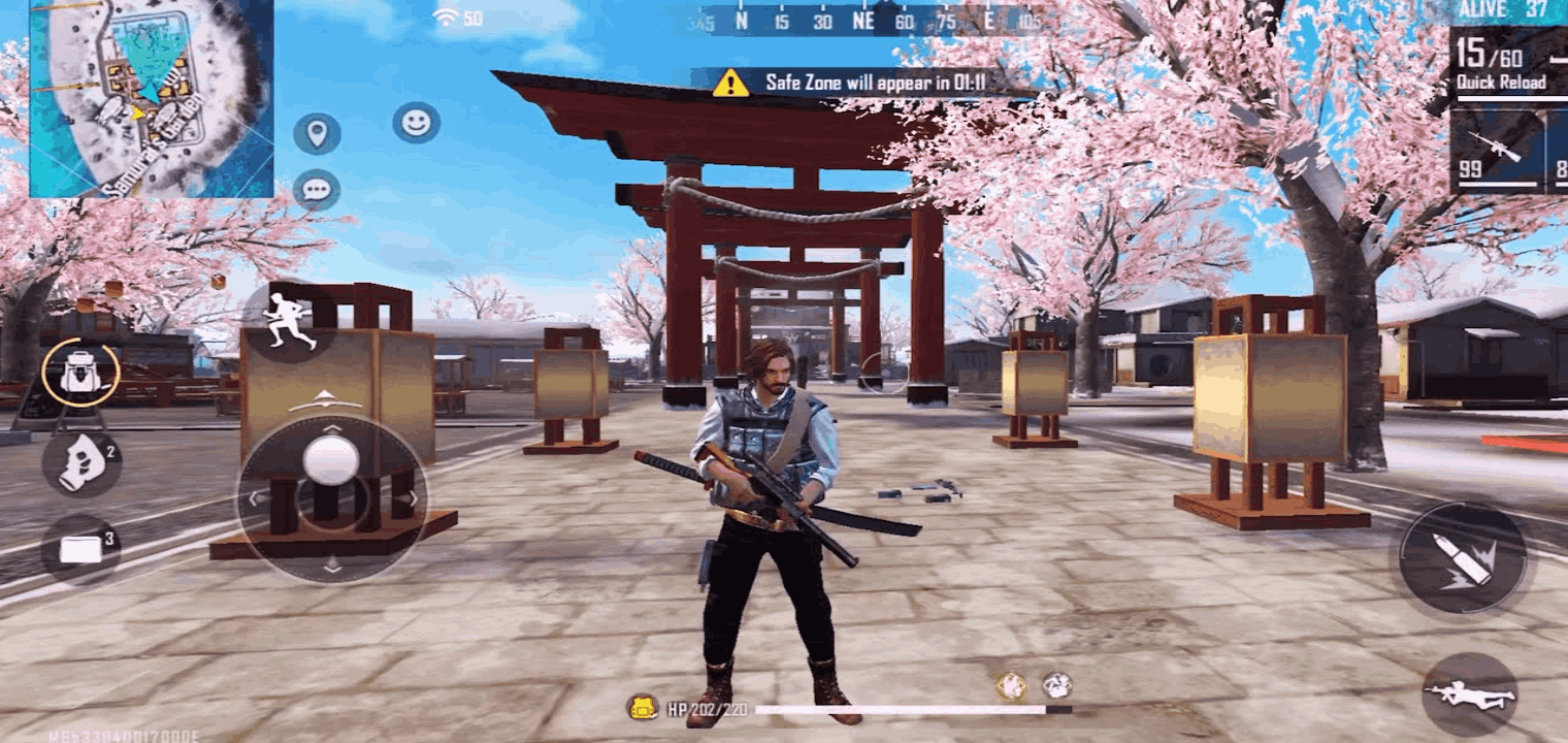Free Fire 2022 gameplay screenshot